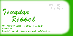 tivadar rippel business card